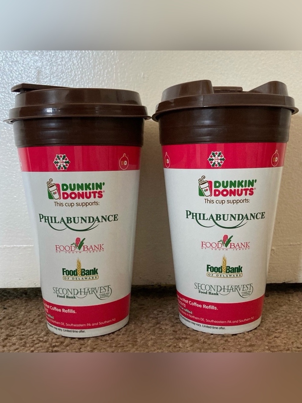 *BRAND NEW* Dunkin Donuts Brown Travel Coffee Mug Ref Holiday Cup